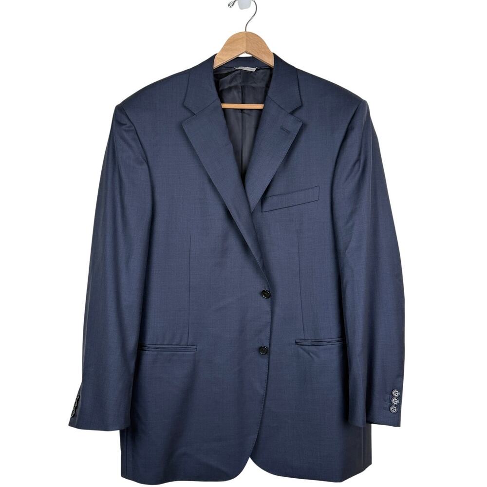 Canali 1934 Wool Blazer Mens 40R Navy Blue Made in Italy Two Button Tailored